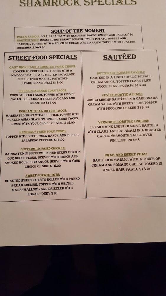 Shamrock Menu image 3